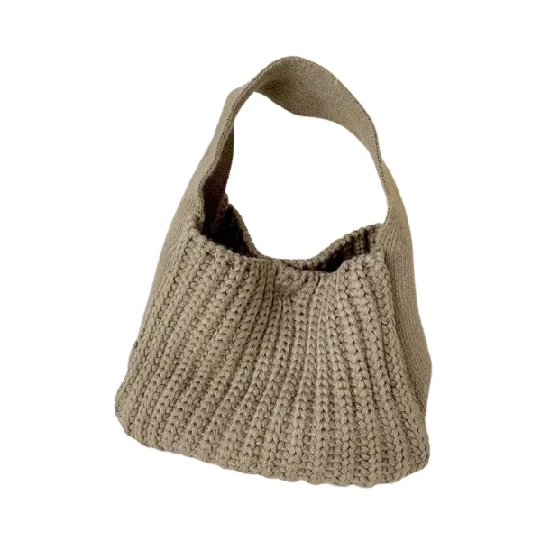 Petit sac à main en crochet beige