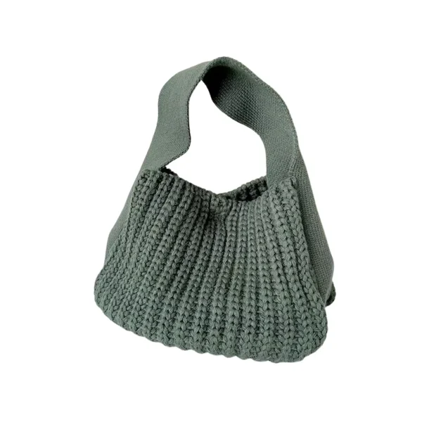 Petit sac à main en crochet vert