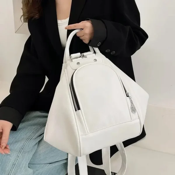 Sac à dos à main en cuir réglable – Image 3