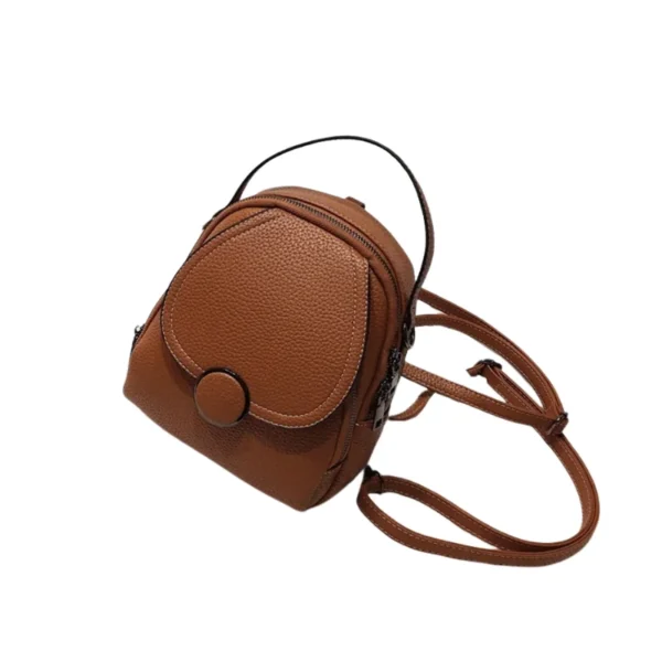 Sac à dos à main petit format camel