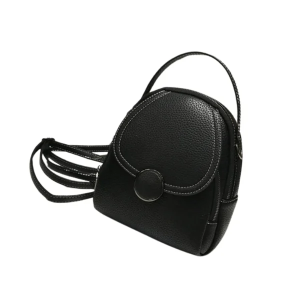 Sac à dos à main petit format noir