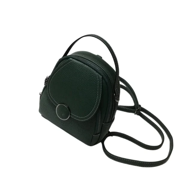Sac à dos à main petit format vert foncé