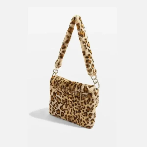 Sac à main bandoulière grande capacité en peluche