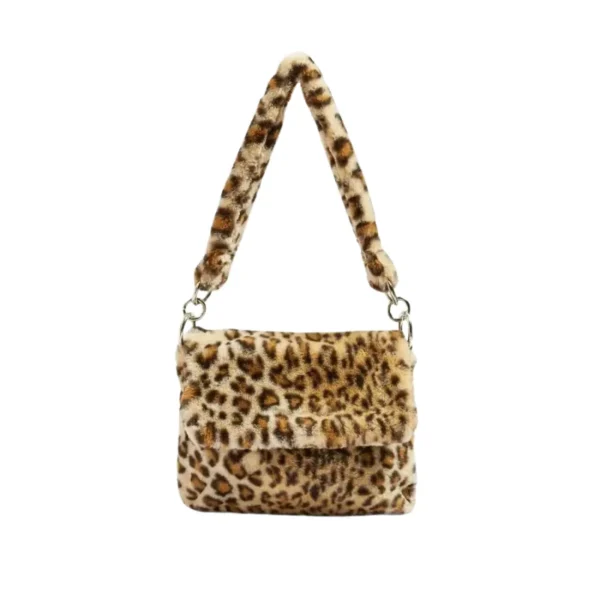 Sac à main bandoulière grande capacité en peluche