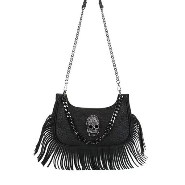Sac à main bandoulière style gothique details