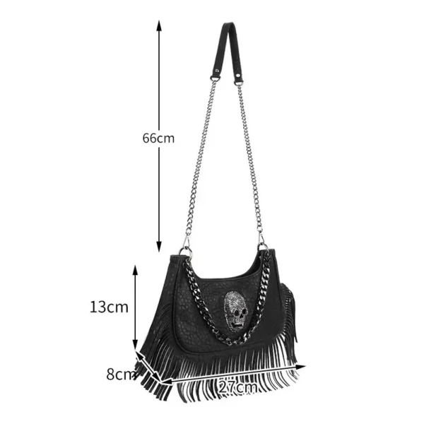 Sac à main bandoulière style gothique dimensions