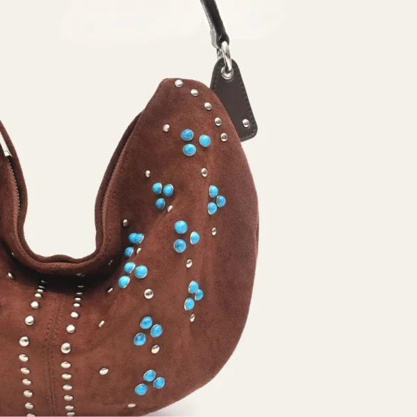 Sac à main femme demi lune details