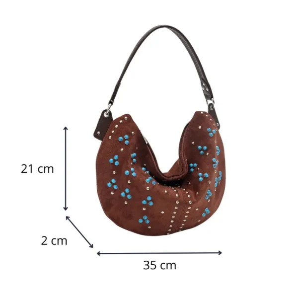 Sac à main femme demi lune dimensions