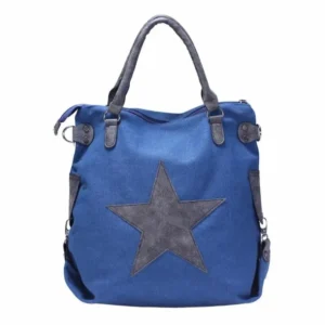 Sac à main femme étoile bleu