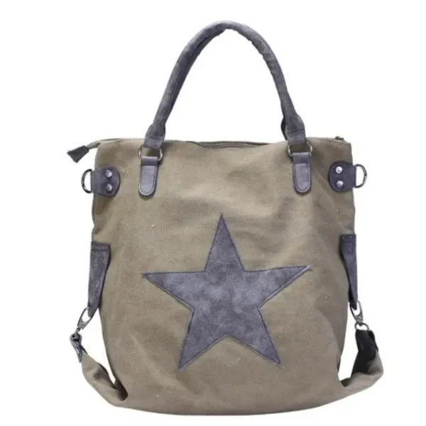 Sac à main femme étoile vert