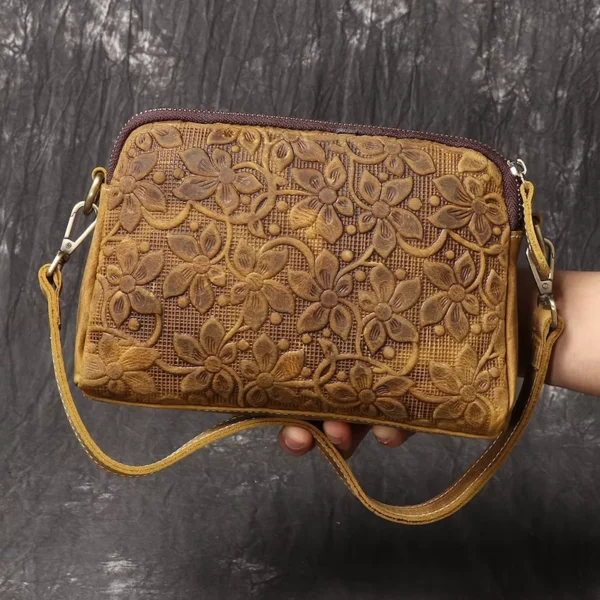 Sac à main femme original en bandoulière couleur camel