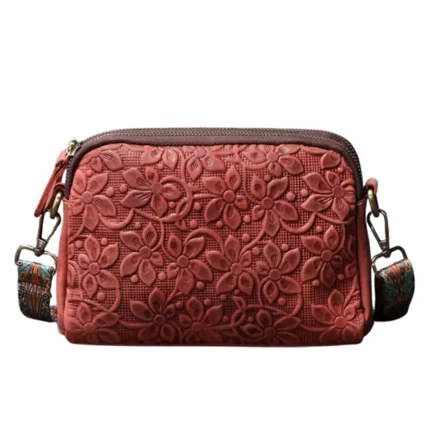 Sac à main femme original en bandoulière rouge