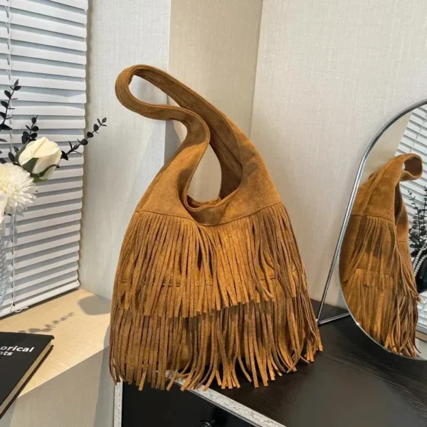 Sac à main femme style country camel chic