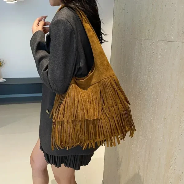 Sac à main femme style country camel tendance