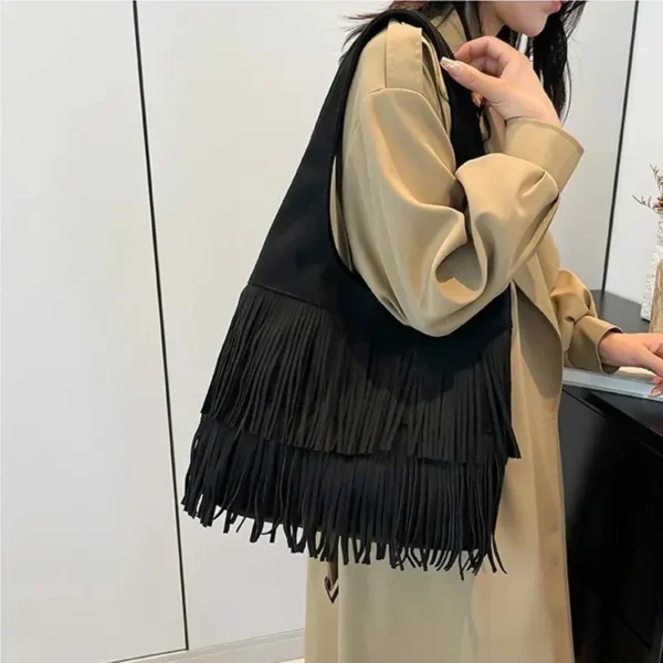 Sac à main femme style country noir tendance