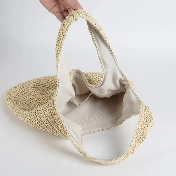Sac à main femme tissé ouvert