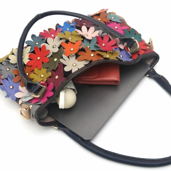Sac à main vintage fleuri description